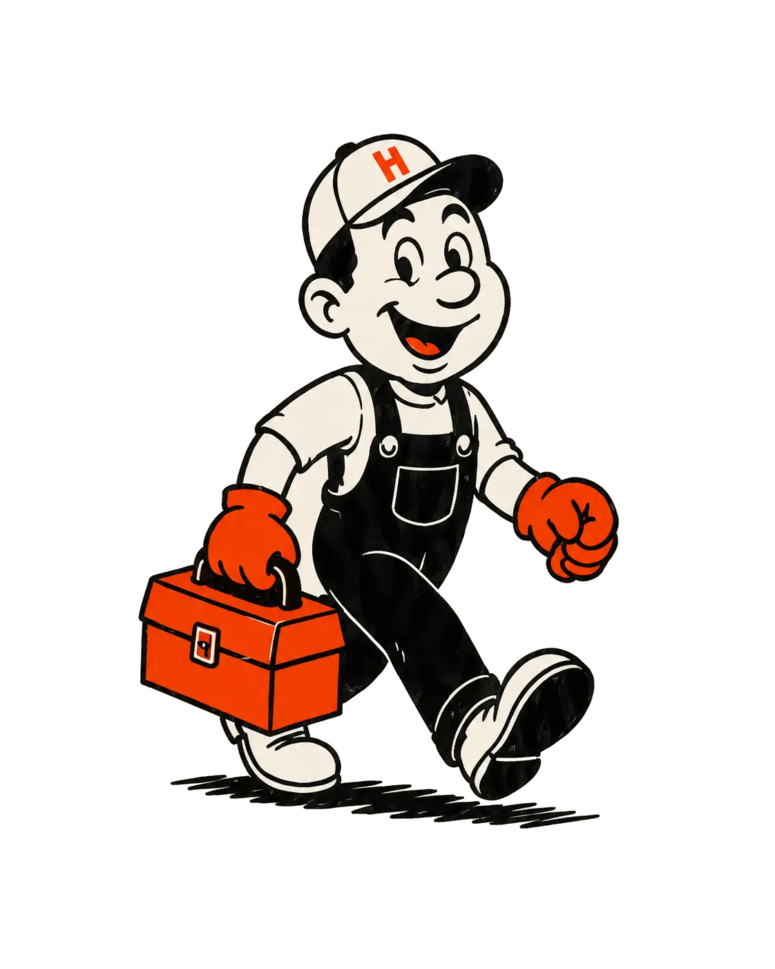 HANDY. mascot ready to help